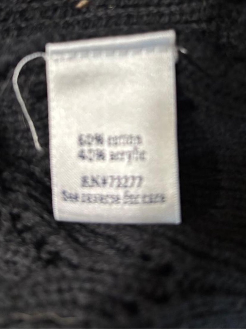 Classic black open-front cardigan by Croft & Barrow. Features a textured knit - Picture 5 of 6